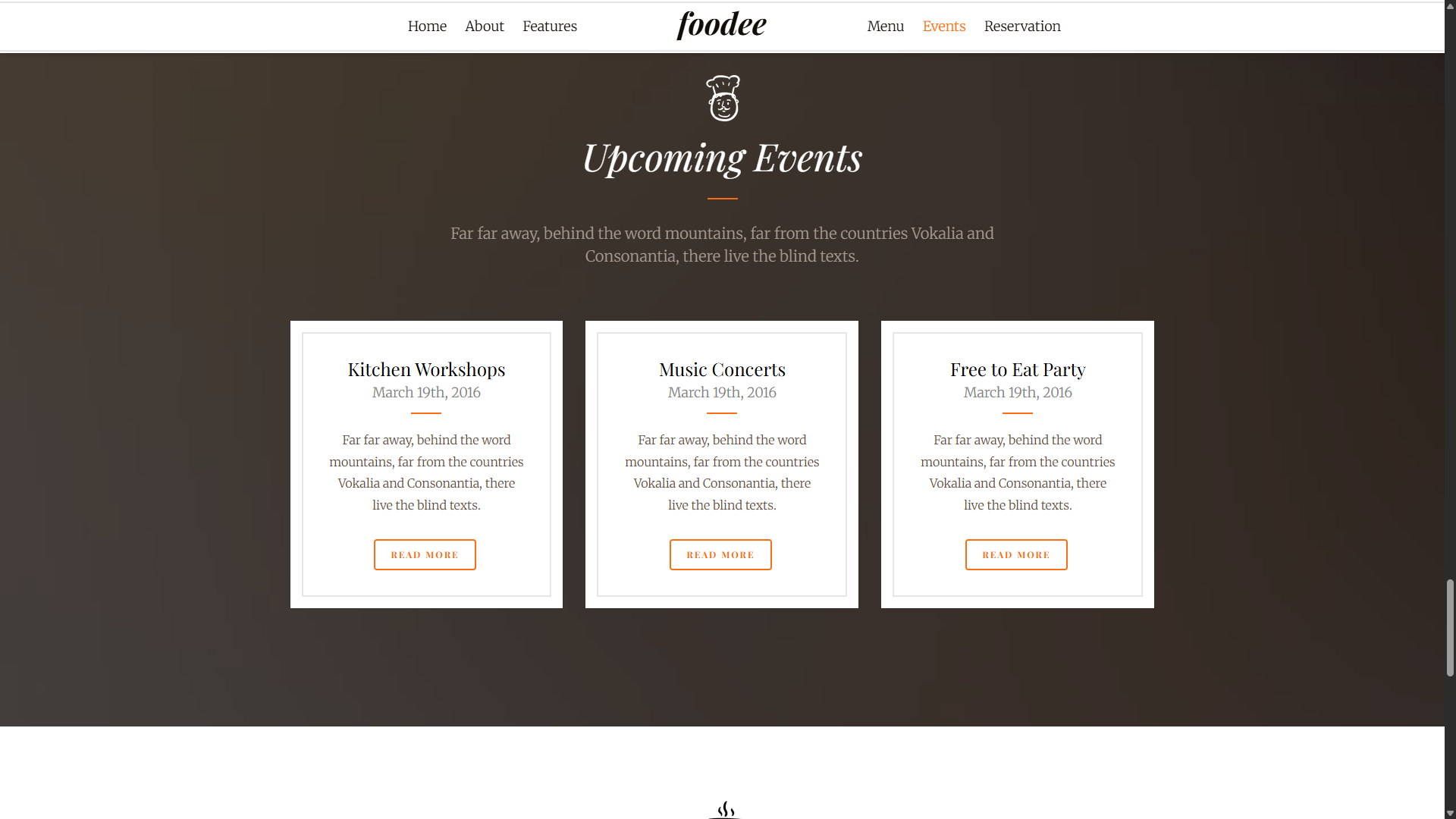 Tema de Restaurante - HTML