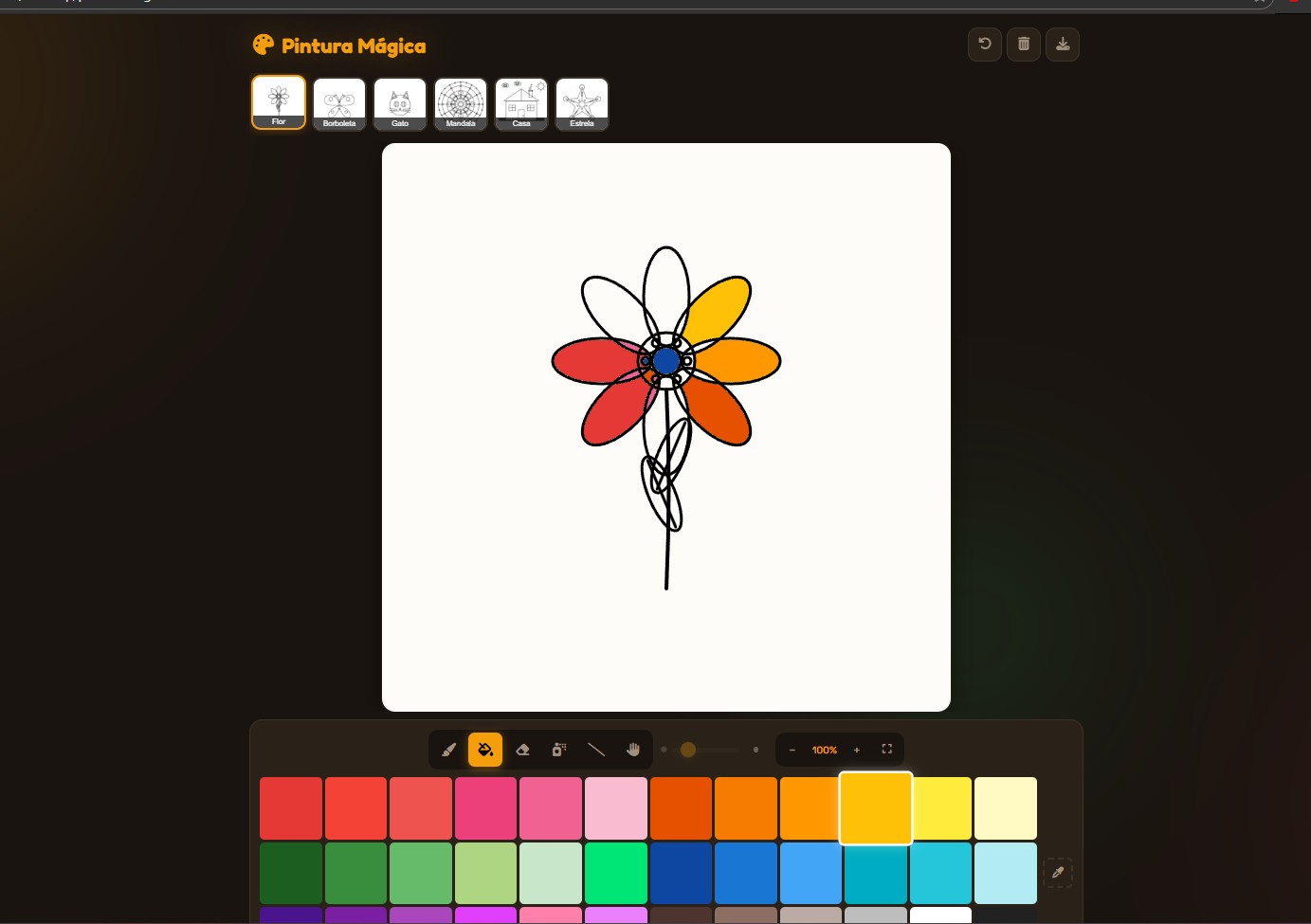 Jogo Tema HTML de Pintura