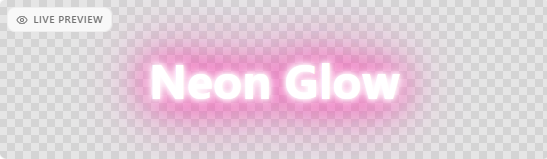 Fonte Neon Glow